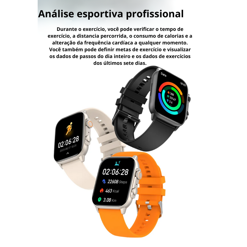 Relógio Smartwatch Ultra Série 8 - COLMI C81 2.0'' AMOLED - À Prova D'Água