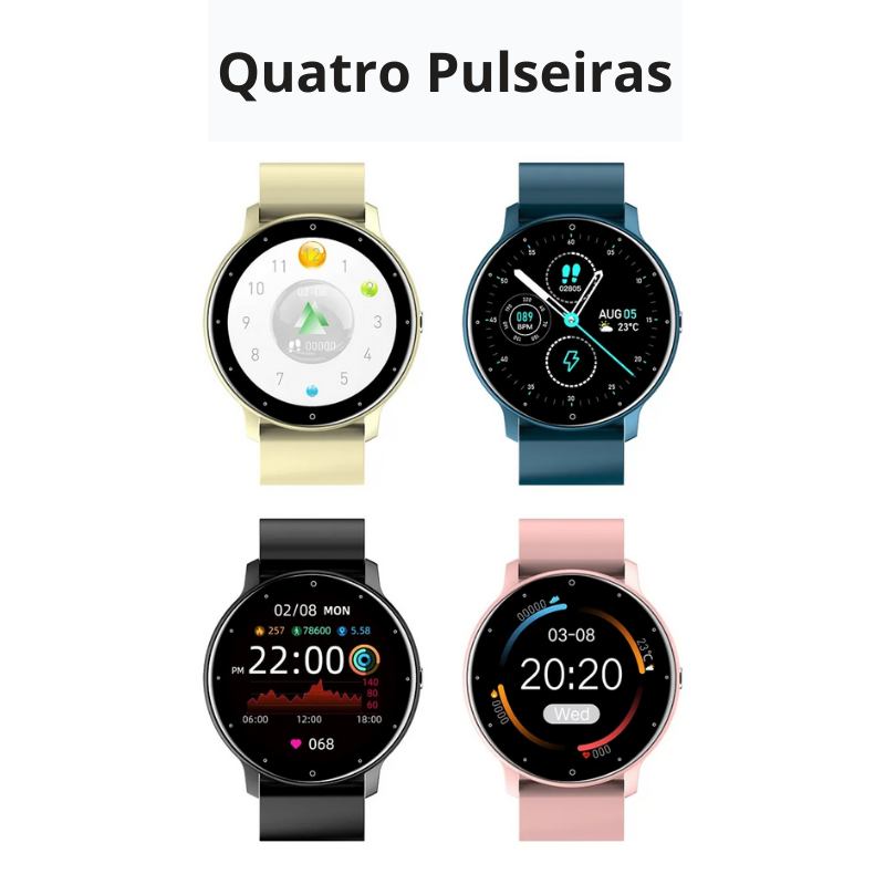 Relógio Smartwatch LIGE IP67 - À Prova d' Água, Bluetooth, Android, iOS  - Série Luxo