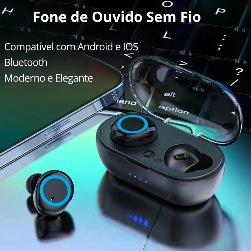 Fone de Ouvido Bluetooth - Sem Fio - TWS Wireless