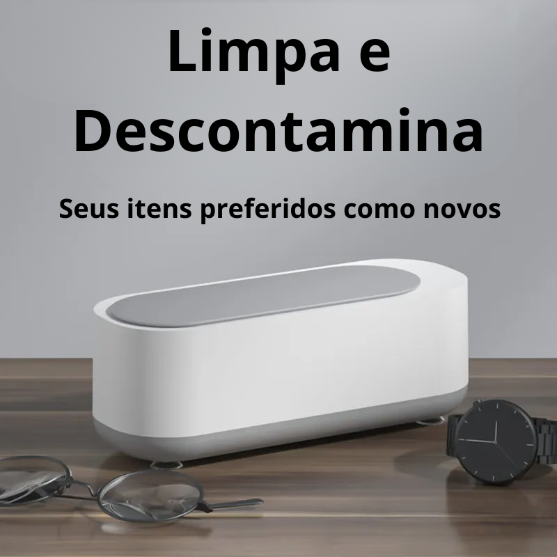 Máquina de Limpeza Ultrassônica - Alta Frequência - Jóias,  Bijuterias, Acessórios, Pincéis, Óculos, Chaves