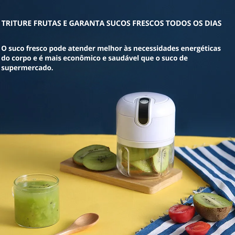 Processador Elétrico Compacto USB - Triturador de Alimentos Sem Fio